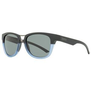 Smith Carbonic Sunglasses Landmark WKBEE Matte Black/Blue Polarized 53mm